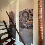 Klimatyczny Loft Z Antresola Centrum Blisko Piotrkowska Muralowa Przystan Klimatyzacja Faktura *
