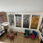 Klimatyczny Loft Z Antresola Centrum Blisko Piotrkowska Muralowa Przystan Klimatyzacja Faktura * Lodz