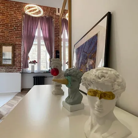 Muralowa Przystan Design Loft Z Antresola Centrum Lodzi 公寓