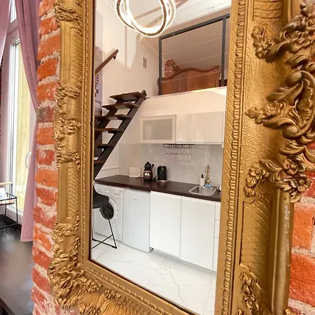 Muralowa Przystan Design Loft Z Antresola Centrum Lodzi 罗兹