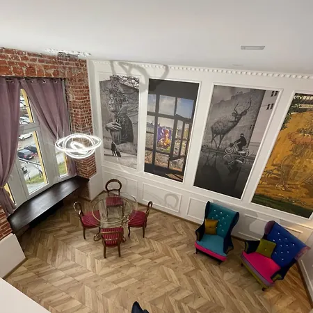 Muralowa Przystan Design Loft Z Antresola Centrum Lodzi 罗兹