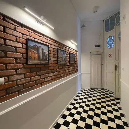 Апартаменти Klimatyczny Loft Z Antresola Centrum Blisko Piotrkowska Muralowa Przystan Klimatyzacja Faktura