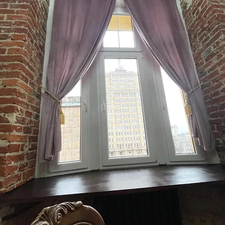 公寓 Muralowa Przystan Design Loft Z Antresola Centrum Lodzi 罗兹