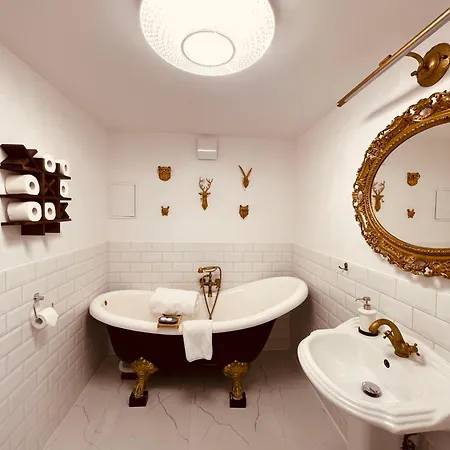 Muralowa Przystan Design Loft Z Antresola Centrum Lodzi アパート ウッチ