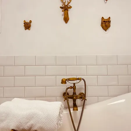 Muralowa Przystan Design Loft Z Antresola Centrum Lodzi アパート ウッチ