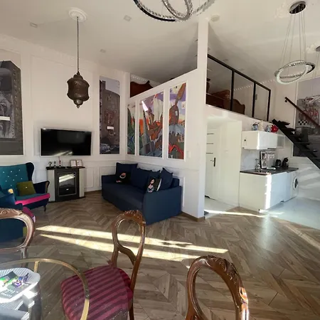 Апартаменты Klimatyczny Loft Z Antresola Centrum Blisko Piotrkowska Muralowa Przystan Klimatyzacja