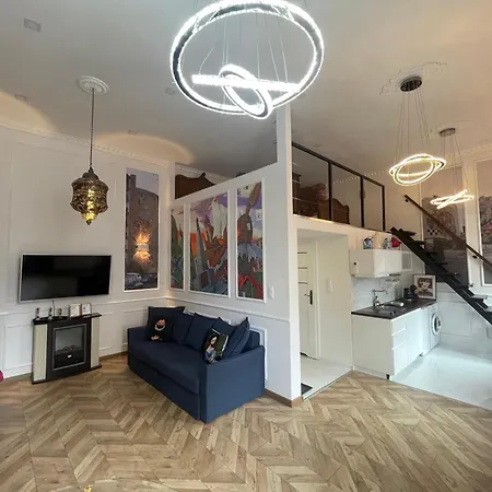Klimatyczny Loft Z Antresola Centrum Blisko Piotrkowska Muralowa Przystan Klimatyzacja * Лодзь