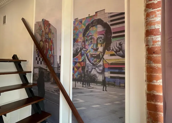 Klimatyczny Loft Z Antresola Centrum Blisko Piotrkowska Muralowa Przystan Klimatyzacja *