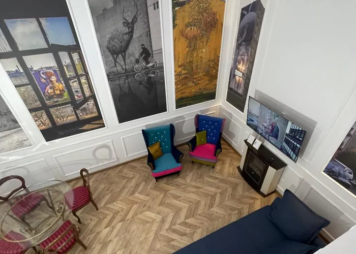 Klimatyczny Loft Z Antresola Centrum Blisko Piotrkowska Muralowa Przystan Klimatyzacja