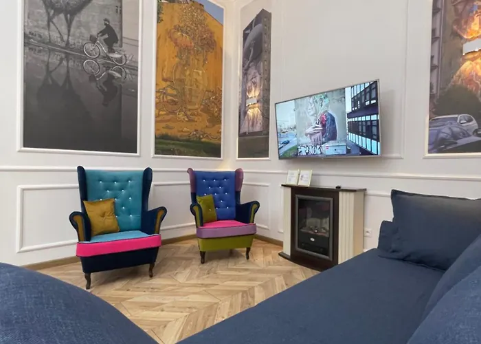 Klimatyczny Loft Z Antresola Centrum Blisko Piotrkowska Muralowa Przystan Klimatyzacja Апартаменты Лодзь