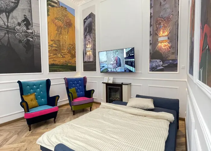 Klimatyczny Loft Z Antresola Centrum Blisko Piotrkowska Muralowa Przystan Klimatyzacja Апартаменты *