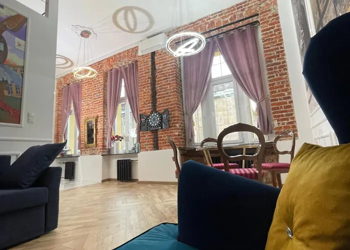 Klimatyczny Loft Z Antresola Centrum Blisko Piotrkowska Muralowa Przystan Klimatyzacja Лодзь