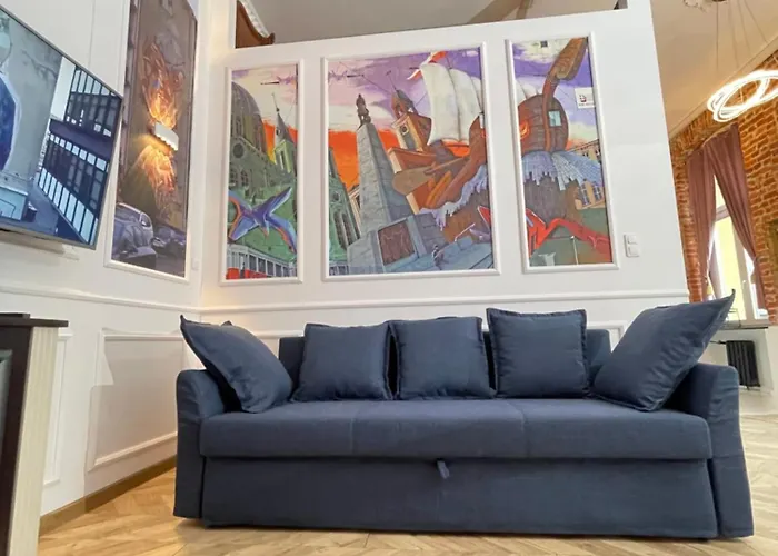 Klimatyczny Loft Z Antresola Centrum Blisko Piotrkowska Muralowa Przystan Klimatyzacja *