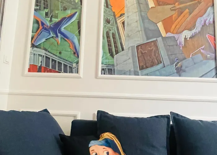 Апартаменты Klimatyczny Loft Z Antresola Centrum Blisko Piotrkowska Muralowa Przystan Klimatyzacja *