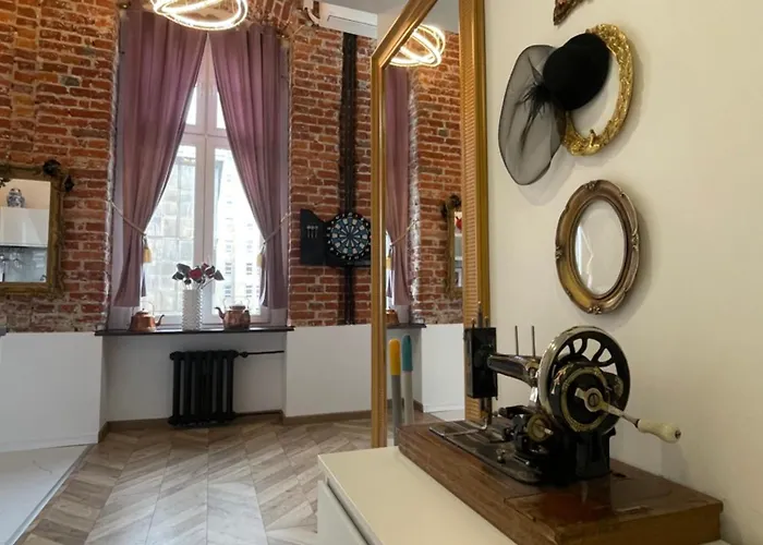 Апартаменты Klimatyczny Loft Z Antresola Centrum Blisko Piotrkowska Muralowa Przystan Klimatyzacja *