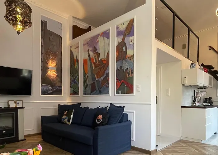 Klimatyczny Loft Z Antresola Centrum Blisko Piotrkowska Muralowa Przystan Klimatyzacja * Лодзь