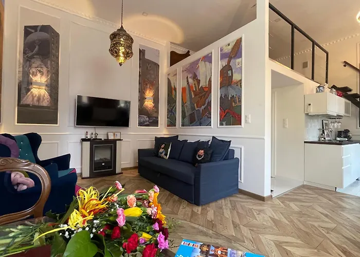 Klimatyczny Loft Z Antresola Centrum Blisko Piotrkowska Muralowa Przystan Klimatyzacja * Лодзь